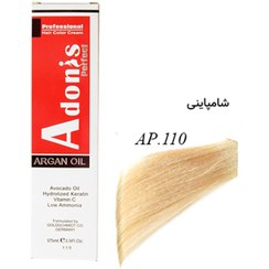 تصویر رنگ مو آدونیس پرفکت (Adonis Perfect) شماره AP-110 رنگ شامپاینی حجم 125 میلی‌ لیتر رنگ مو آدونیس پرفکت