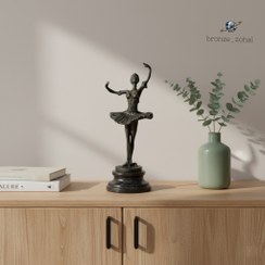 تصویر مجسمه بالرین برنزی آنتیک کد ۲ 