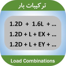 تصویر فایل اکسل ترکیبات بار طراحی سازه های فولادی و بتنی 