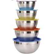 تصویر سرویس لگن استیل رنگی یونیک Unique