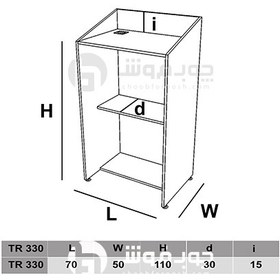 تصویر میز تریبون ساده مدل TR330 