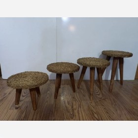 تصویر گلدان حصیری 3تایی | کد: ZNB-WP7 