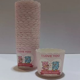 تصویر کاپ کیک گردطرح جغد پک 10تایی 