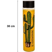 تصویر بطری آب استوانه ای بزرگ لیمون ظرفیت ۰.۸۲ لیتر 