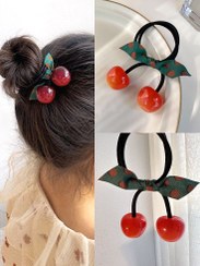 تصویر کش مو طرح گیلاس مجموعه ۲ عددی 