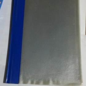 تصویر پوشه پلاستیکی رنگ آبی و طلق شفاف 