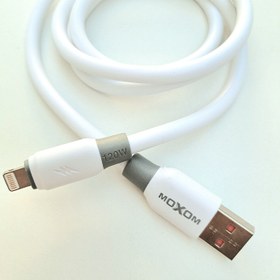 تصویر کابل شارژ لایتنینگ برند موکسوم Moxom Lightning Charging Cable