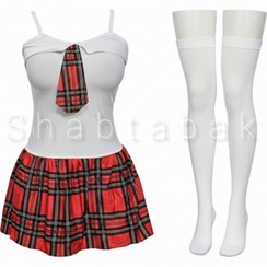 تصویر کاستوم دانش آموزی جورابدار کد 7068 