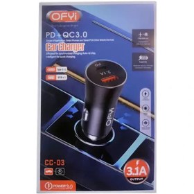 تصویر شارژر فندکی Ofyi مدل CC03 Ofyi CC03 Car Charger