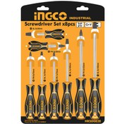 تصویر ست پیچ گوشتی 8 عددی اینکو Ingco HKSD0828 Ingco HKSD0828 Screwdriver Set 8 PCS