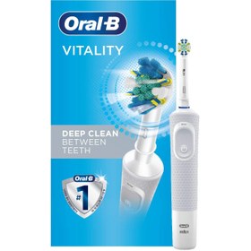 تصویر مسواک برقی برند oral B ا Oral-B Vitality FlossAction Electric Toothbrush, White Oral-B Vitality FlossAction Electric Toothbrush, White