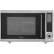 تصویر مایکروویو 30 لیتر نقره‌ای مایدیا مدل MW-F3042-AMS ا Midea MW-F3042-AMS Grill Convection NeoChef Microwave Oven 