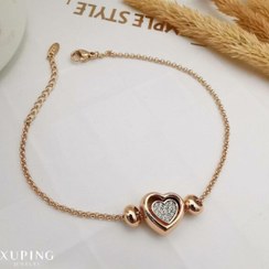 تصویر دستبند طرح قلبی ژوپینگ 