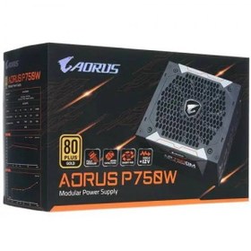 تصویر پاور 750 وات گیگابایت Gigabyte AORUS P750W Stock – گارانتی تا آوریل 2031 Gigabyte AORUS P750W