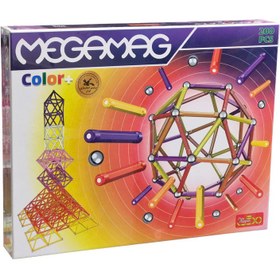 تصویر ساختنی مگنت مغناطیسی برند PlayMagnet تعداد 200 قطعه 