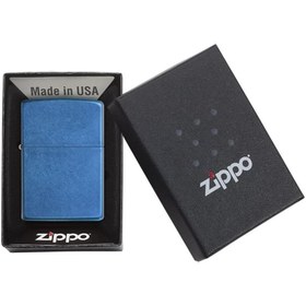 تصویر فندک اورجینال بنزینی زیپو مدل Zippo REG CERULEAN Zippo REG CERULEAN