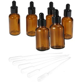 تصویر ست بطری چکان 6 عددی توانی برند generic 6-Piece Dropper Bottle Set Tawny