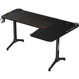 تصویر میز گیمینگ Twisted Minds WARRIOR L Shaped RGB Right 