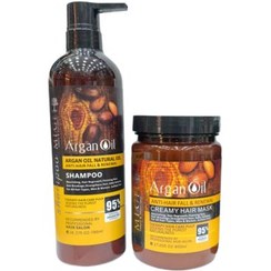 تصویر پک شامپو و ماسک روغن آرگان فری سولفات برند میگ Mige Argan Oil Shampoo