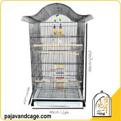 تصویر قفس پرنده مدل نیم گرد پژاوند 