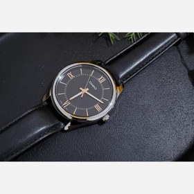 تصویر ساعت چرم مردونه از برند کاسیو 