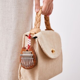 تصویر مینی کالیمبا مدل گربه چوبی 