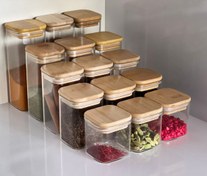 تصویر بانکه مربع پیرکس قطر شش سانت (ادویه) 