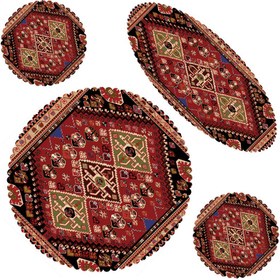 تصویر ست رومیزی 4 تکه مدل S32-42453 