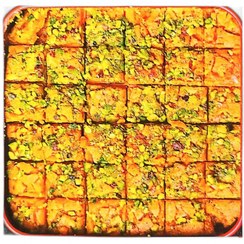 تصویر سوهان حبه ای مربع با روغن و کره و وزن 400 گرم 