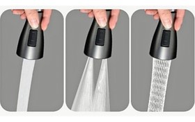 تصویر سینک ظرفشویی پیانویی ۵ کلید هوشمند Huadiao سایز ۱۰۰ سانت استیل 