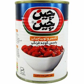 تصویر کنسرو لوبیا چیتی با سس گوجه فرنگی چین چین – 400 گرم Chichin Canned Beans In Tomato Sauce - 400 gr