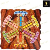 تصویر بازی فکری منچ و مارپله ۶ نفره چوبی 