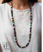 تصویر گردنبند سنگ هفت چاکرا سایز 8 کد 3062 