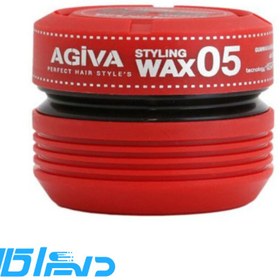 تصویر واکس مو آگیوا قرمز براق و حالت دهنده حاوی کراتین AGIVA Styling WAX 05 