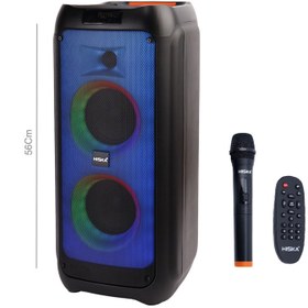 تصویر اسپیکر بلوتوثی هیسکا مدل پارتی باکس 1003 HISKA Party Box 1003 Bluetooth Speaker