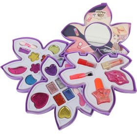 تصویر ست اسباب بازی لوازم آرایشی کودک مدل برگ Children's cosmetics toy set, leaf model