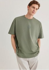 تصویر Mavi تی‌شرت با چاپ پشت رنگ خاکی Istanbul | 0611882-80692 Mavi Sırt Baskılı Haki İstanbul Tişört Oversize / Geniş Kesim 0611882-80692