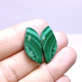 تصویر مالاکیت کنگو اصل با پترن طبیعی شگفت انگیز 