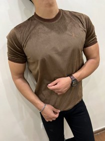 تصویر تی شرت مخمل کبریتی جدید بسیار خنک و لطیف - L New Match Velvet T-shirt Very Cool and Tender