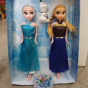 تصویر عروسک السا و آنا همراه آدم برفی اسباب بازی دخترانه کد 013 