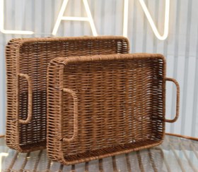 تصویر سبد حصیری مستطیل 