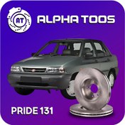 تصویر دیسک ترمز پراید اسپرت دارای ضمانت (بسته دو عددی) داری سوراخ کاری شیارکاری 