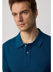 تصویر تیشرت جودون polo رنگ آبی کاربنی Carbon blue Jodon t-shirt