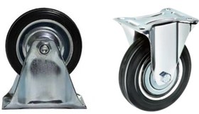 تصویر چرخ ورقی ثابت سایز ۱۲.۵ لاستیکی 