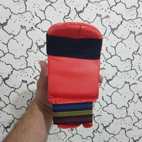 تصویر دستکش کاراته فومی اعلا برند آدیداس - قرمز 