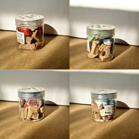 تصویر پک ۴ عددی بستنی خشک ۳ طعمی کوچک 4 pack of small freeze-dried ice cream in 3 flavors