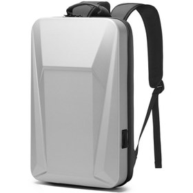 تصویر کوله پشتی لپ تاپ 15.6 اینچ ضد آب و ضد سرقت طرح چمدان دارای درگاه تایپ‌سی و یو‌اس‌بی بنج Bange BG-7682 Hard Case Backpack With TSA Combination Lock And USB Type-C Port 