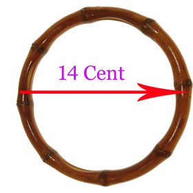 تصویر حلقه چوبی بامبو مدل Y4498 بسته 2 عددی 