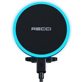 تصویر هولدر خودرویی مگ سیف و شارژر بی سیم 15 وات گوشی موبایل رسی مدل RHO-C35 Recci Magsafe Wireless Charging Car Holder RHO-C35