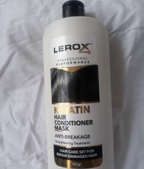 تصویر نرم کننده مو کراتینه لروکس مناسب موی آسیب دیده ا Lerox Keratin hair conditioner suitable for brittle and 